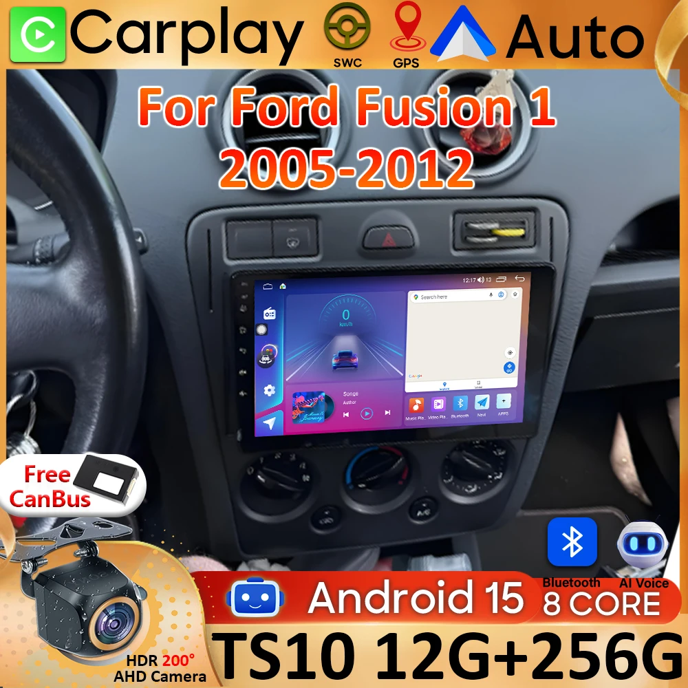 Carplay For Ford Fusion 1 2005-2012 Android 15 GPS Navigation Video Car Radio 5G Wifi Car Monitor Display Screen Stereo 2k DVD
Carplay For Ford Fusion 1 2005-2012 Android 15 GPS Navigation Video Car Radio 5G Wifi Car Monitor Display Screen Stereo 2k DVD