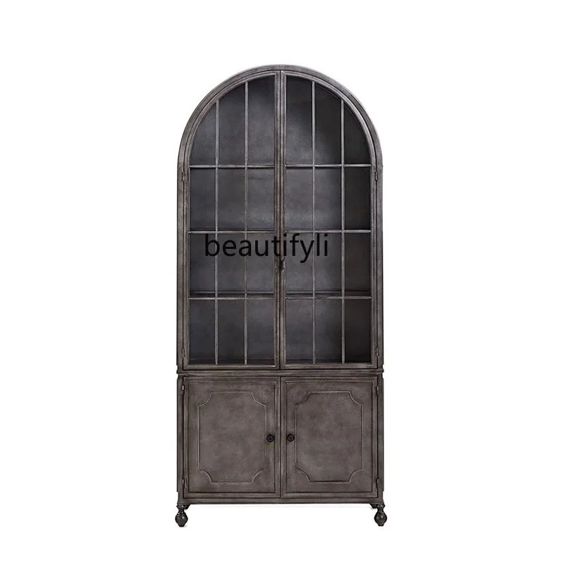 American solid wood combination locker retro old tea cabinet simple display wine cabinet
American solid wood combination locker retro old tea cabinet simple display wine cabinet