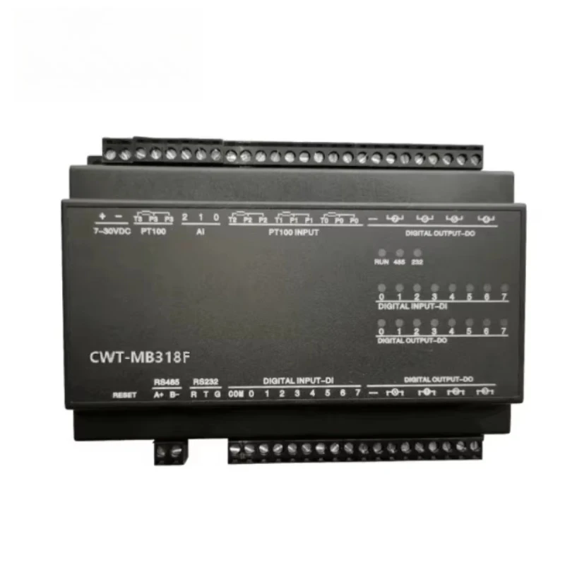 CWT-MB318F 4PT+4AI+4AO+8DI+6DO RS485 RS232 Remote Terminal Unit Ethernet Modbus Io Module Rtu Tcp Data Acquisition Module
CWT-MB318F 4PT+4AI+4AO+8DI+6DO RS485 RS232 Remote Terminal Unit Ethernet Modbus Io Module Rtu Tcp Data Acquisition Module