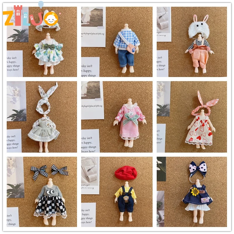 Fashion Suit Dress Up Skirt Cute Clothes Uniform for 1/12 BJD Dolls 16cm 17cm OB11 Doll for Girls Kids Doll Toys Accessories
Fashion Suit Dress Up Skirt Cute Clothes Uniform for 1/12 BJD Dolls 16cm 17cm OB11 Doll for Girls Kids Doll Toys Accessories