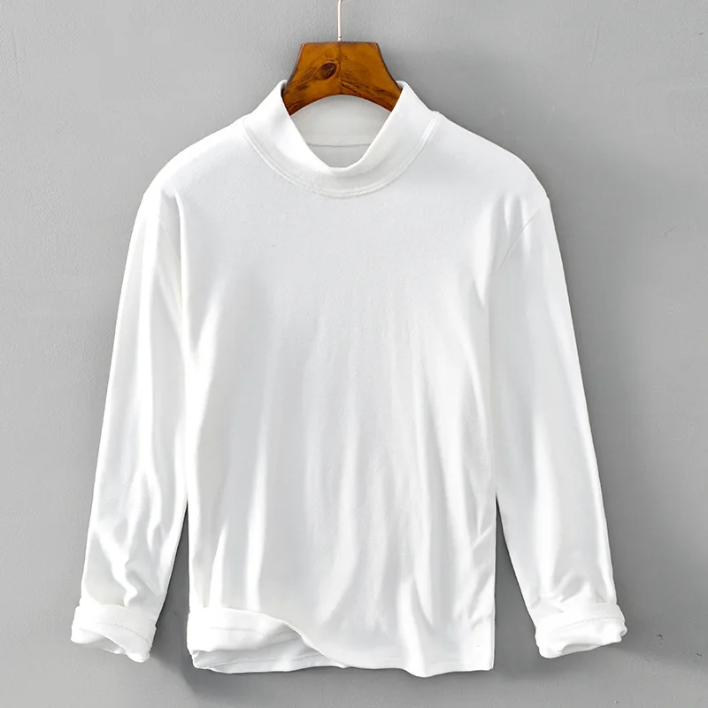 Autumn Winter Men's Color Casual f High Collar Brued Fce Long Sve T-irt Faionable All-Match Overhead Bas...
Autumn Winter Men's Color Casual f High Collar Brued Fce Long Sve T-irt Faionable All-Match Overhead Bas...