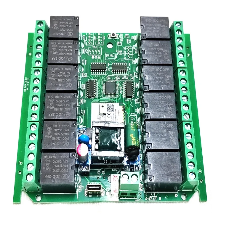 with switch input 12 Relay Switch Module board controller Smart Life APP Remote Contro
with switch input 12 Relay Switch Module board controller Smart Life APP Remote Contro