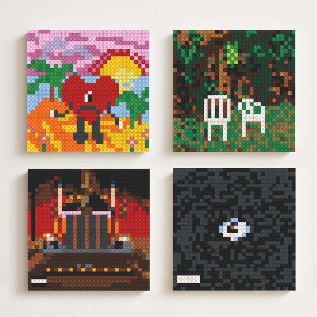 B-Bad Bunny Puerto Rican Latin Trap Artist Album Cover MOC Building Blocks Brick Pixel Art Mosaic Painting DIY Wall Art Decor
B-Bad Bunny Puerto Rican Latin Trap Artist Album Cover MOC Building Blocks Brick Pixel Art Mosaic Painting DIY Wall Art Decor