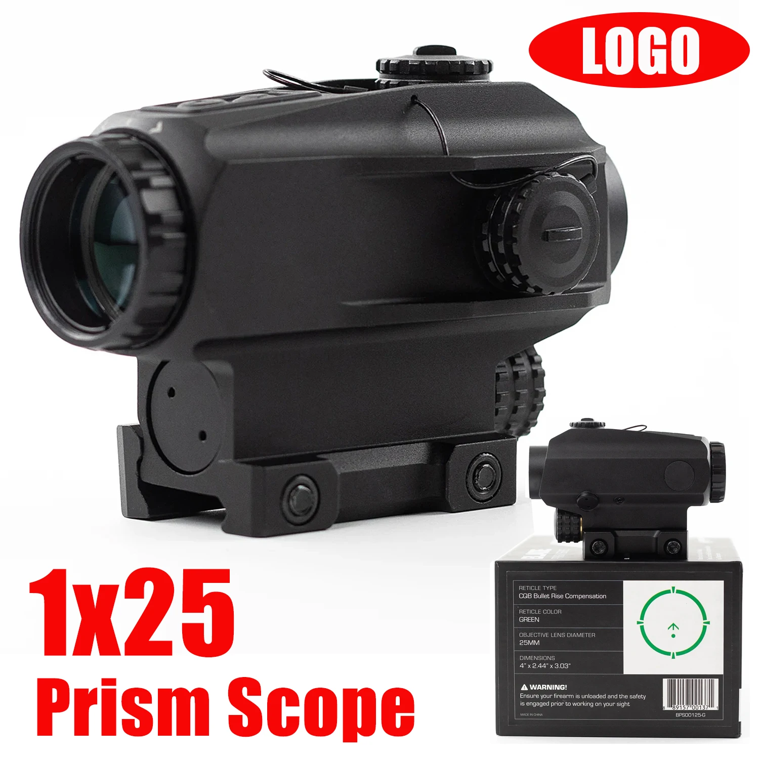 Original 1X25 Prism Scope Red Green Dot Riflescope BRC Reticle Optic Collimator for 20mm Rail Mount Outdoor Hunting Sports
Original 1X25 Prism Scope Red Green Dot Riflescope BRC Reticle Optic Collimator for 20mm Rail Mount Outdoor Hunting Sports