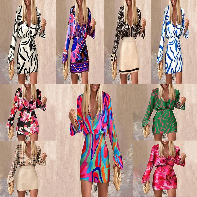2023 Autumn and Winter Short Skirt in Europe and The United States Two-piece Skirt Set Sexy Women's Shirt Fashion Casual
2023 Autumn and Winter Short Skirt in Europe and The United States Two-piece Skirt Set Sexy Women's Shirt Fashion Casual