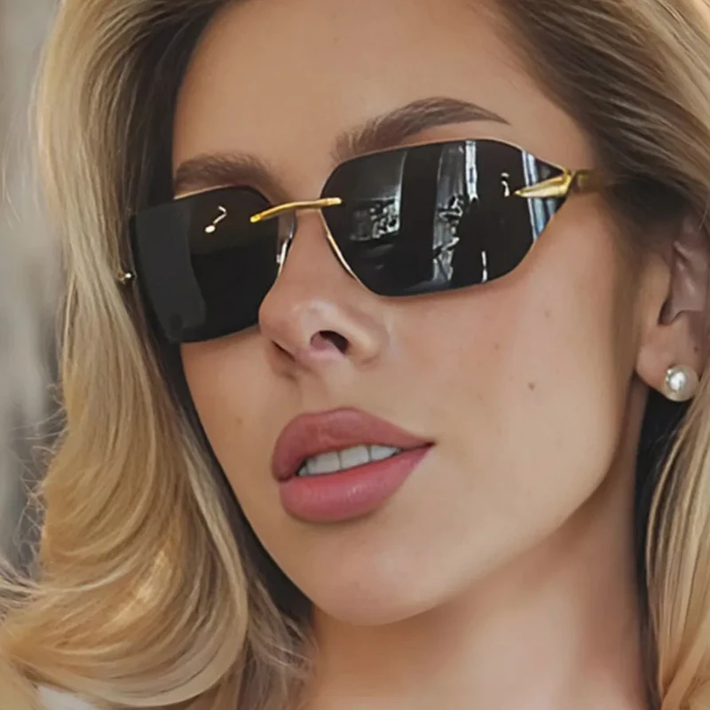 Car Sun Glasses 2pcs Irregular Frameless Metal Frame Sunglasses Steampunk Ladies Fashion Simple Style Glasses Vacation Eyewear
Car Sun Glasses 2pcs Irregular Frameless Metal Frame Sunglasses Steampunk Ladies Fashion Simple Style Glasses Vacation Eyewear