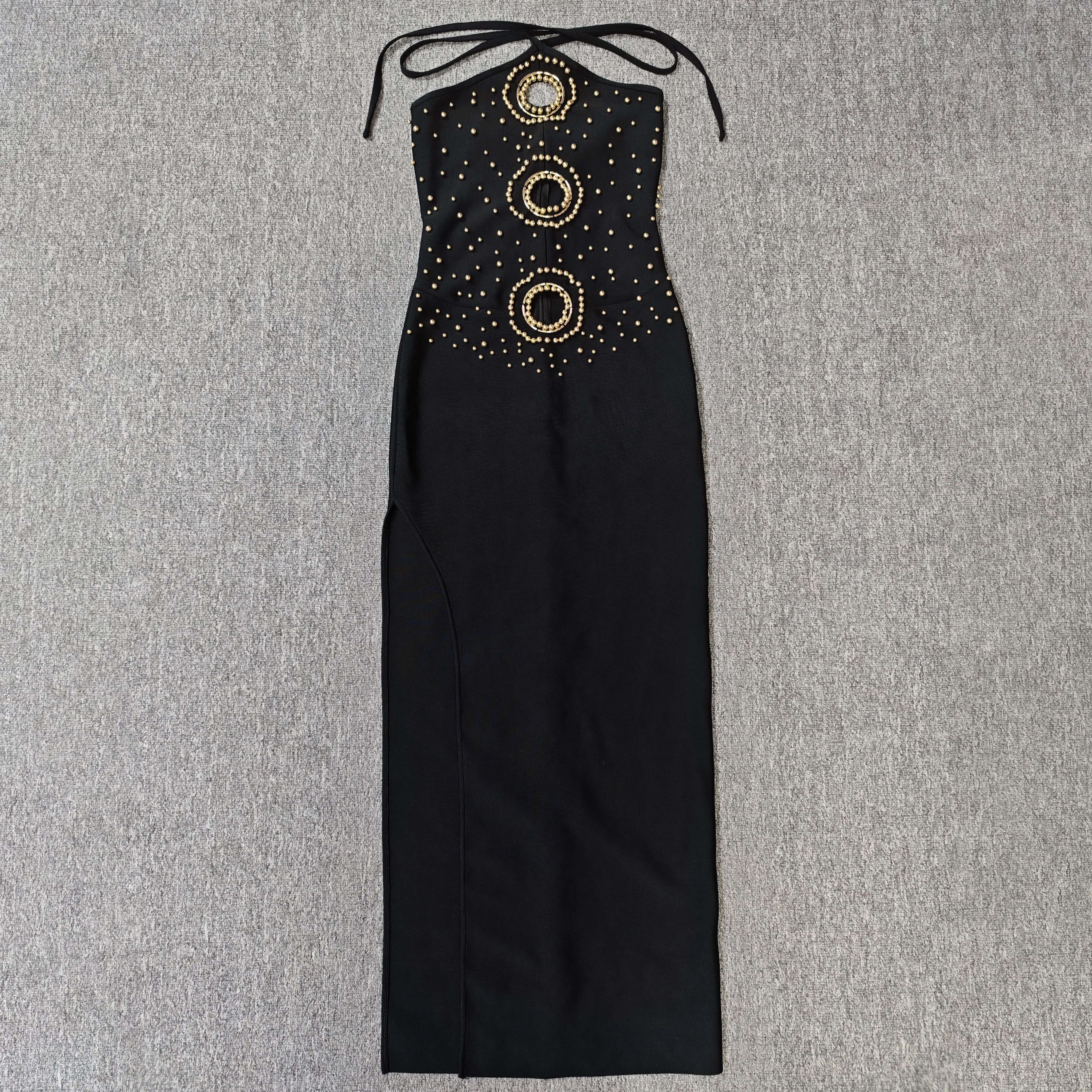 Women's Black High Neck Sleeveless Beaded Evening Dress Elegant Prom Party Birthday Gown
Women's Black High Neck Sleeveless Beaded Evening Dress Elegant Prom Party Birthday Gown