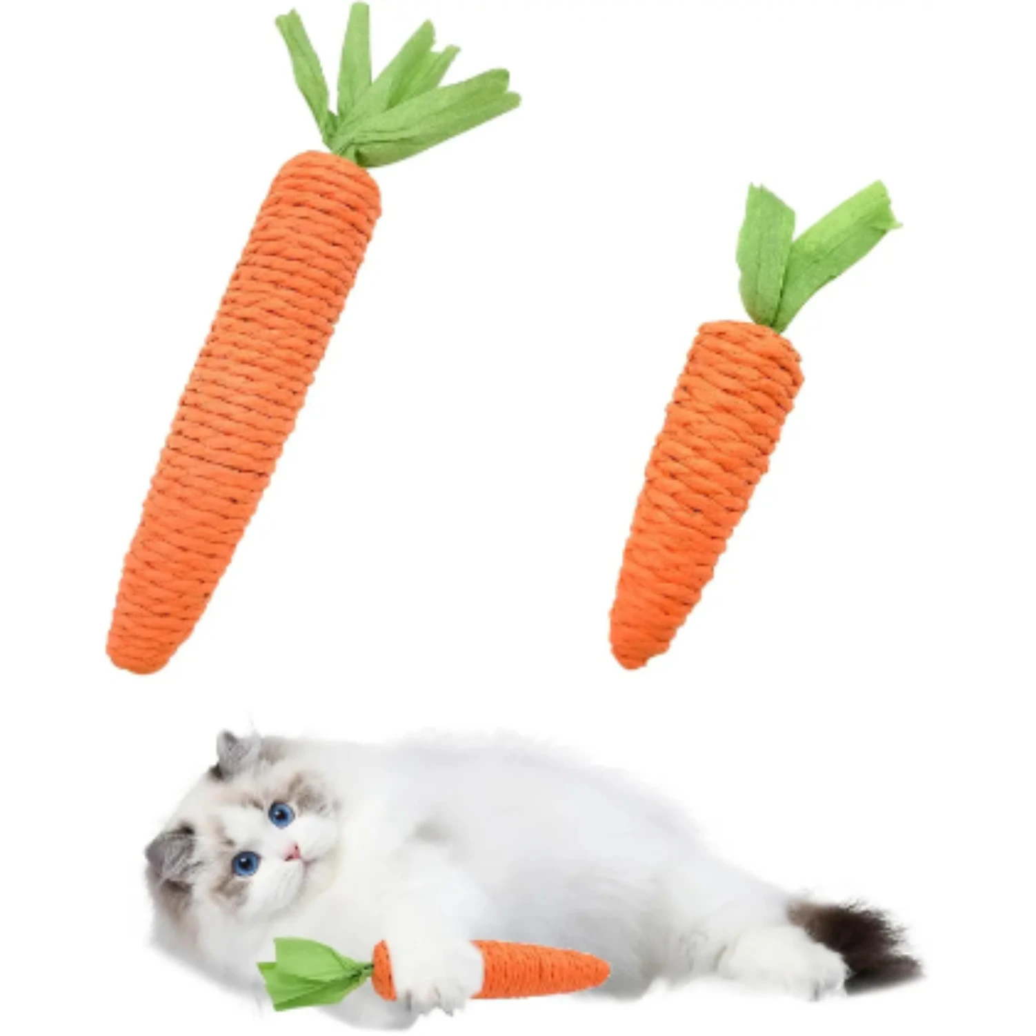 Cat toys self-entertainment carrot teething and cat teasing sticks, bite-resistant and scratch-resistant teething and clawing
Cat toys self-entertainment carrot teething and cat teasing sticks, bite-resistant and scratch-resistant teething and clawing