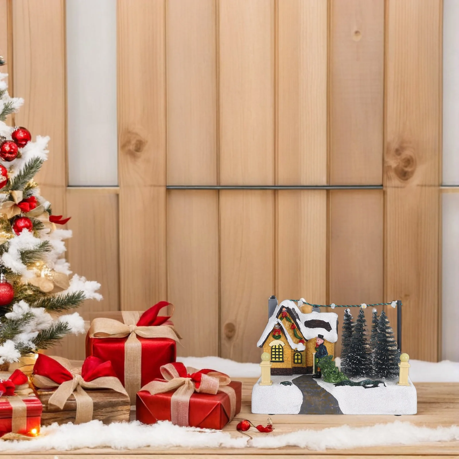 Lighted Christmas Village House Resin Mini Glowing Ornament Music Box For Holiday Table Decoration Xmas Party Favor Festival
Lighted Christmas Village House Resin Mini Glowing Ornament Music Box For Holiday Table Decoration Xmas Party Favor Festival