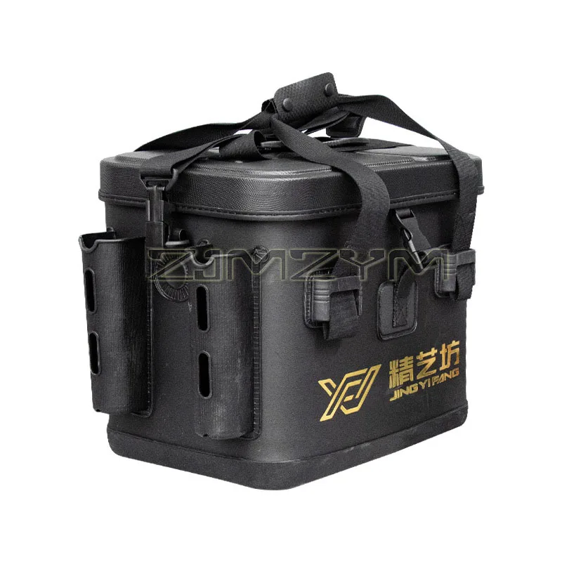 75KG Load-bearing Fishing Bucket Thick EVA Living Fish Bucket Waterproof Fish Container With Double Rod Barrel Soft Handle Rope
75KG Load-bearing Fishing Bucket Thick EVA Living Fish Bucket Waterproof Fish Container With Double Rod Barrel Soft Handle Rope