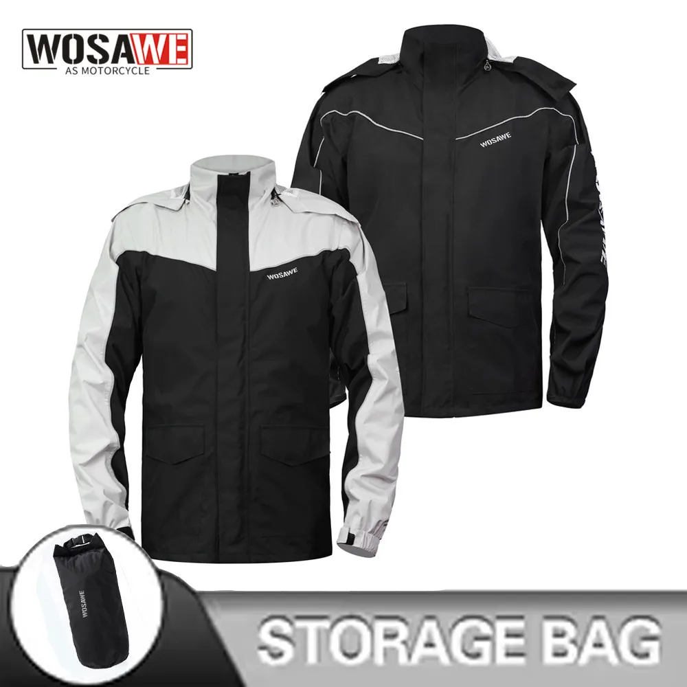 WOSAWE New Waterproof Motorcycle Raincoat All Season Reflective Motorcyclist Raincoats Biker Rain Suits for Men Women
WOSAWE New Waterproof Motorcycle Raincoat All Season Reflective Motorcyclist Raincoats Biker Rain Suits for Men Women