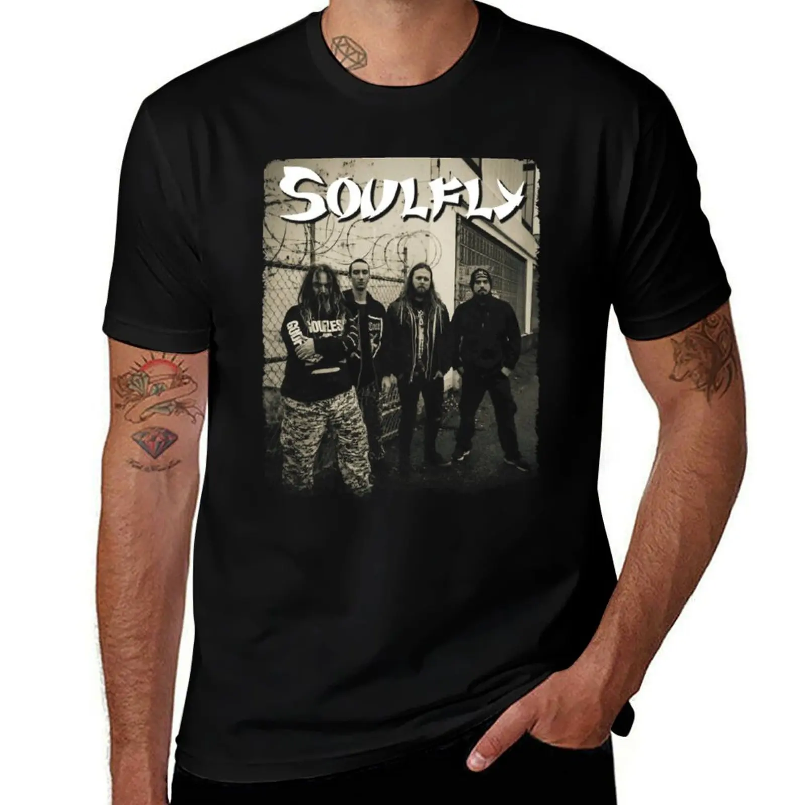 Soulfly Haut Lentourait T-Shirt luxury t-shirt topping blanks summer top luxury clothes men
Soulfly Haut Lentourait T-Shirt luxury t-shirt topping blanks summer top luxury clothes men