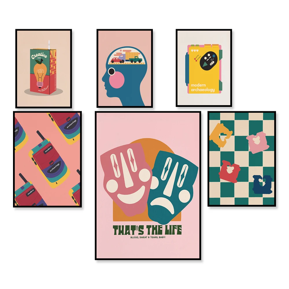 Quirky colorful wall art, Photoshop art print, typographic wall art, unique whimsical print, geometric art
Quirky colorful wall art, Photoshop art print, typographic wall art, unique whimsical print, geometric art