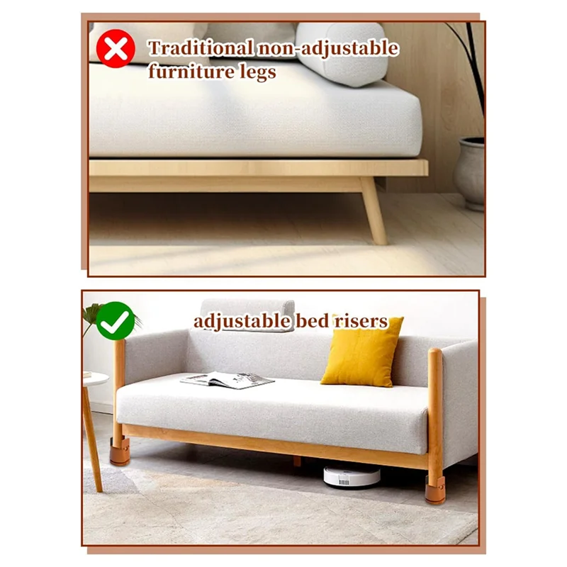 Bed Risers Adjustable Furniture Risers,Table Desk Chair Risers With Clamp, Bed Frame Risers Height Adjustable-AA70
Bed Risers Adjustable Furniture Risers,Table Desk Chair Risers With Clamp, Bed Frame Risers Height Adjustable-AA70
