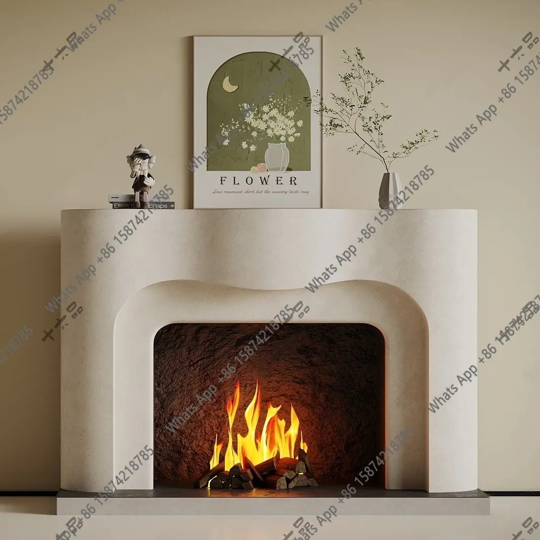 French solid wood mantel American entrance TV cabinet Modern simple decorative cabinet Background wall fireplace cabinet
French solid wood mantel American entrance TV cabinet Modern simple decorative cabinet Background wall fireplace cabinet