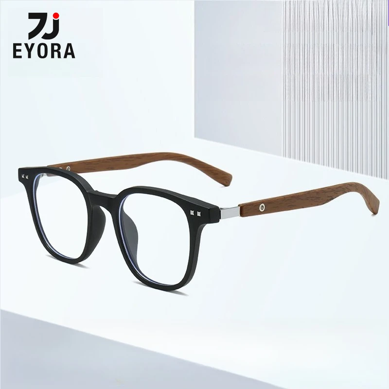 EYORA Currents Wooden Texture Temple Reading Glasses Anti Blue Light Myopia and Hyperopia Photochromic Prescription Eyewear Lens
EYORA Currents Wooden Texture Temple Reading Glasses Anti Blue Light Myopia and Hyperopia Photochromic Prescription Eyewear Lens