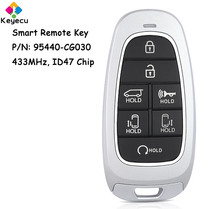 KEYECU Smart Remote Control Car Key With 7 Buttons 433MHz Hitag 3 47 Chip for Hyundai Staria 2021 2022 Fob 95440-CG030 FOB-4F28
KEYECU Smart Remote Control Car Key With 7 Buttons 433MHz Hitag 3 47 Chip for Hyundai Staria 2021 2022 Fob 95440-CG030 FOB-4F28