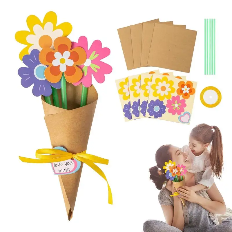 DIY Craft Flower Bouquet Colorful Artificial Flowers Teacher's Day Gift Flower For Florist Wedding Birthday Party Gift Packing
DIY Craft Flower Bouquet Colorful Artificial Flowers Teacher's Day Gift Flower For Florist Wedding Birthday Party Gift Packing