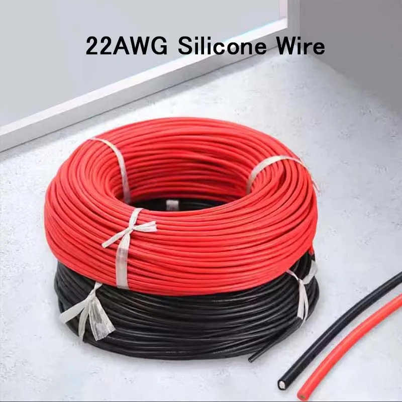 22AWG Super Soft Silicone Cable Heat-Resistant Electrical Wire 5m 10m 20m 50m Tin-plated Copper Wire For Lithium Battery Inverte
22AWG Super Soft Silicone Cable Heat-Resistant Electrical Wire 5m 10m 20m 50m Tin-plated Copper Wire For Lithium Battery Inverte