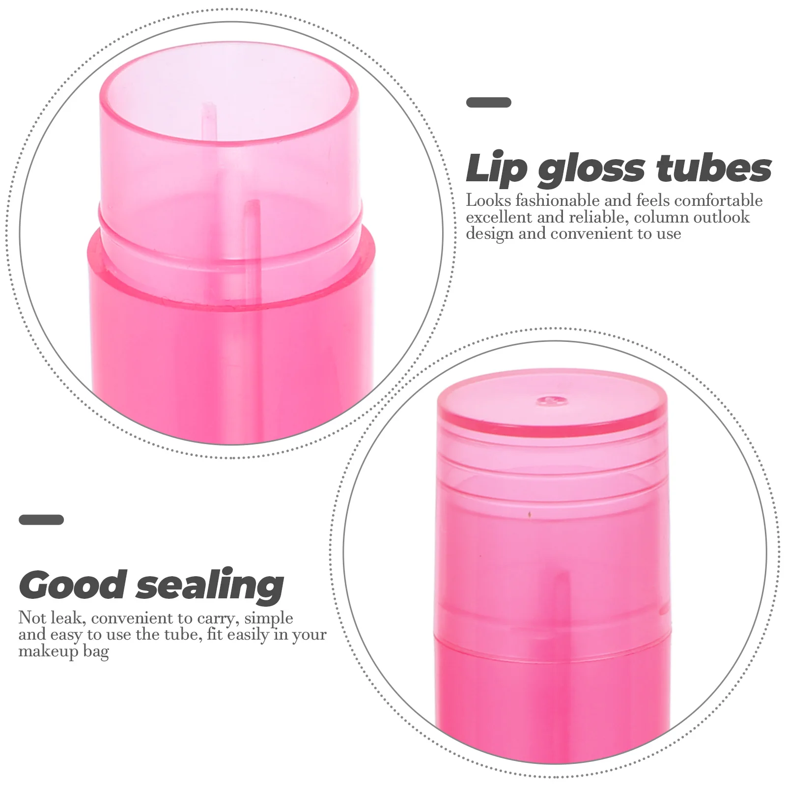 60pcs Lipstick Tubes Empty Gloss Refillable Containers Portable Travel Size Leakproof Plastic Makeup Accessories DIY Kits 
60pcs Lipstick Tubes Empty Gloss Refillable Containers Portable Travel Size Leakproof Plastic Makeup Accessories DIY Kits