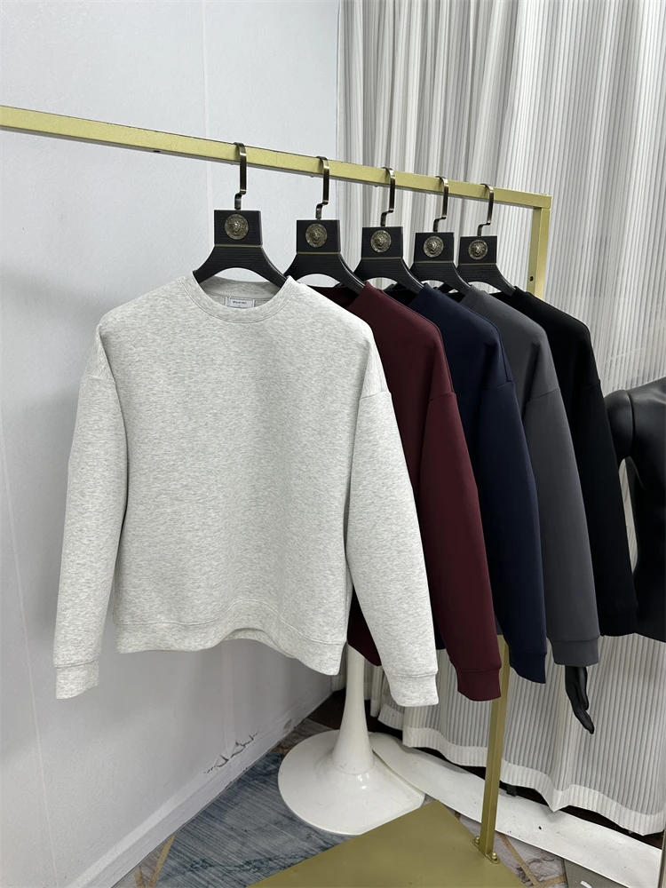 Faionable Men's Loose Fit Hoodie Comfortable Pure Color Air Layered Sweatirt Spring Autumn Casual round Ne Pullover
Faionable Men's Loose Fit Hoodie Comfortable Pure Color Air Layered Sweatirt Spring Autumn Casual round Ne Pullover