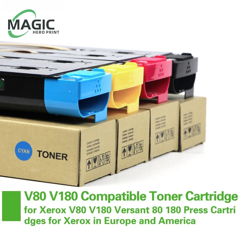 V80 V180 US Version Compatible Toner Cartridge for Xerox V80 V180 Versant 80 180Press Cartridges for Xerox in Europe and America
V80 V180 US Version Compatible Toner Cartridge for Xerox V80 V180 Versant 80 180Press Cartridges for Xerox in Europe and America
