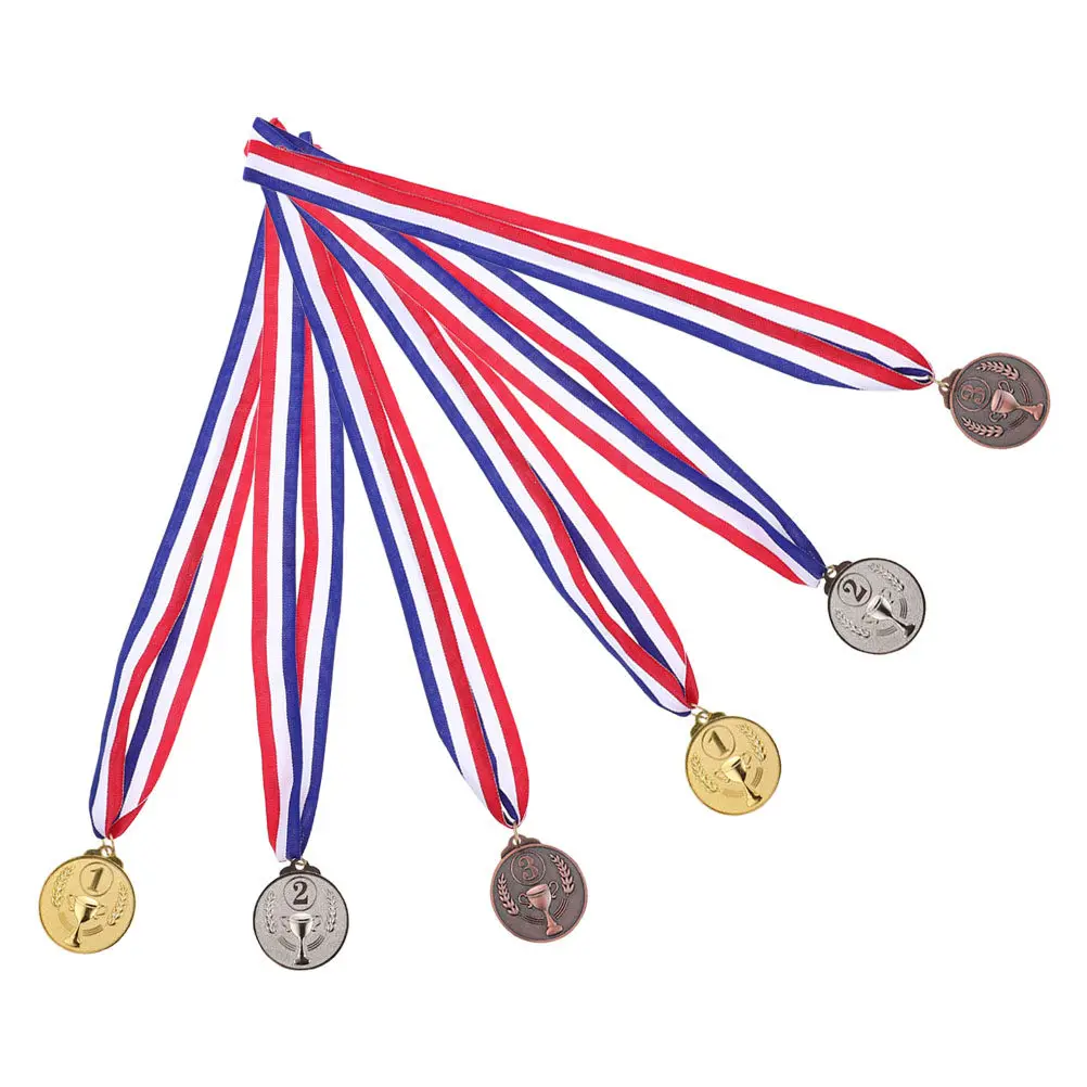 Набор из 6 золотых, серебряных и бронзовых медалей премиум-класса с лентами для школьных спортивных мероприятий, достижений детей, памятных наград
Набор из 6 золотых, серебряных и бронзовых медалей премиум-класса с лентами для школьных спортивных мероприятий, достижений детей, памятных наград