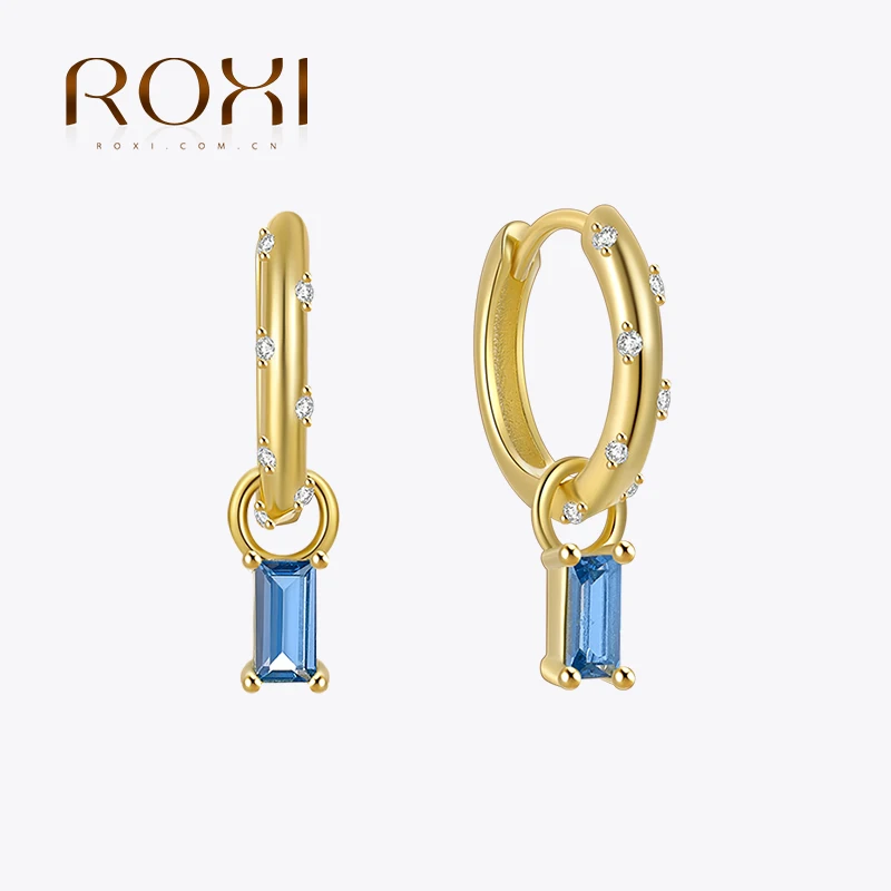 ROXI Colorful Rectangular Zircon Pendant Earrings 925 Sterling Silver Versatile Piece Jewelry Ladies Classic Elegant Earrings
ROXI Colorful Rectangular Zircon Pendant Earrings 925 Sterling Silver Versatile Piece Jewelry Ladies Classic Elegant Earrings