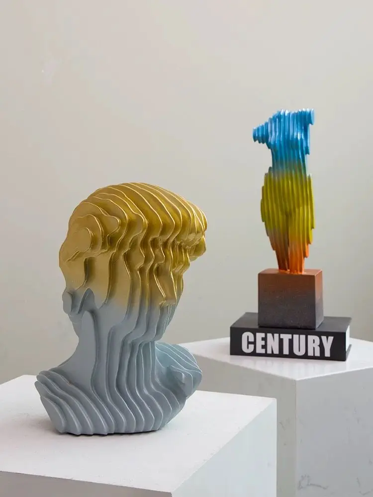 Color Striped Action Figure Gradient Art Installation Abstract lines Figure Sculptures Ornaments Table Decoration And Accessorie
Color Striped Action Figure Gradient Art Installation Abstract lines Figure Sculptures Ornaments Table Decoration And Accessorie