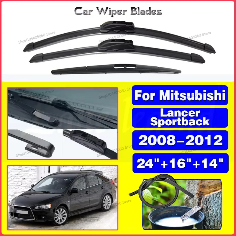Car Wiper Front Rear Wiper Blades Set For Mitsubishi Lancer Hatchback Sportback 2008-2012 Windshield Windscreen Window 24"16"14"
Car Wiper Front Rear Wiper Blades Set For Mitsubishi Lancer Hatchback Sportback 2008-2012 Windshield Windscreen Window 24"16"14"