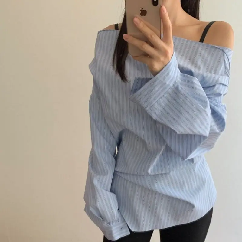 Женская свободная блузка с длинным рукавом и утяжкой на талии, модный повседневный топ из смесового хлопка в стиле Dongda Gate
Женская свободная блузка с длинным рукавом и утяжкой на талии, модный повседневный топ из смесового хлопка в стиле Dongda Gate