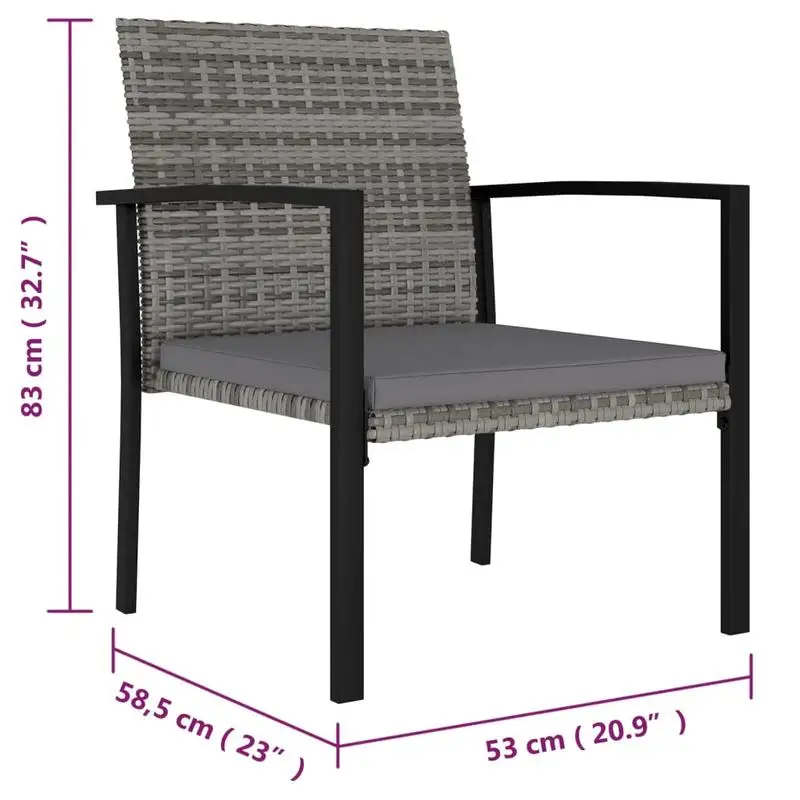 Dining Set Gray, Black
Dining Set Gray, Black