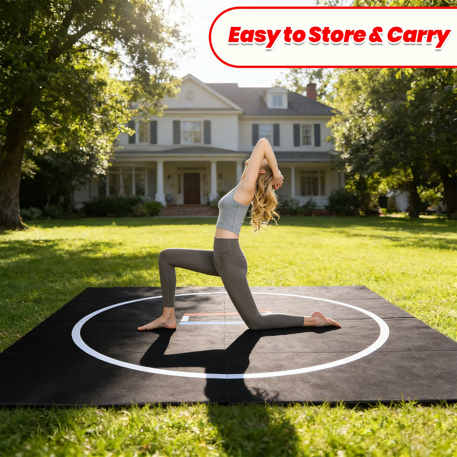 10x10/6.6x10ft Portable Home Wrestling Mat Yoga Mat Roll-Up Design Softball Sliding Mat 1.18in Thick Foldable for Outdoor Indoor
10x10/6.6x10ft Portable Home Wrestling Mat Yoga Mat Roll-Up Design Softball Sliding Mat 1.18in Thick Foldable for Outdoor Indoor