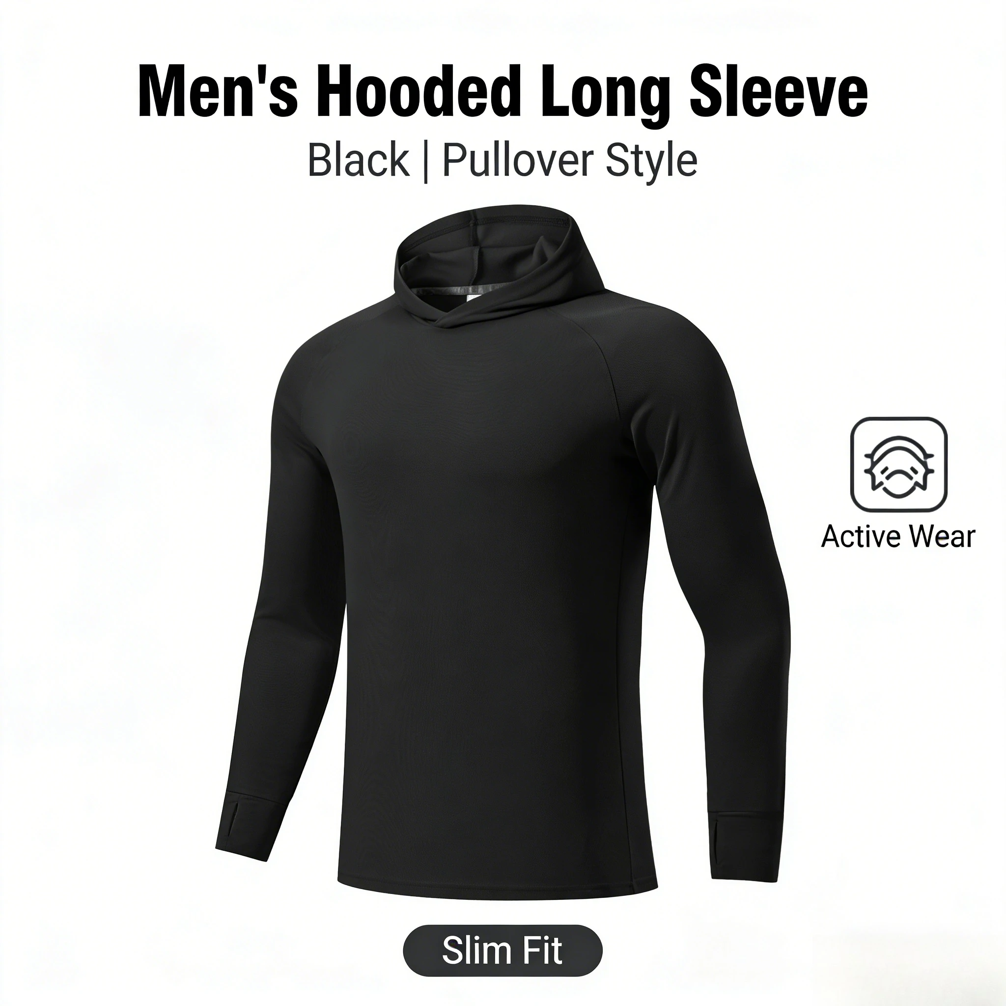 New Men's Finger Hooded Sweatshirt Running Sports Fitness Clothes Breathable Casual Long Sleeve T-Shirt Breathable Sports
New Men's Finger Hooded Sweatshirt Running Sports Fitness Clothes Breathable Casual Long Sleeve T-Shirt Breathable Sports