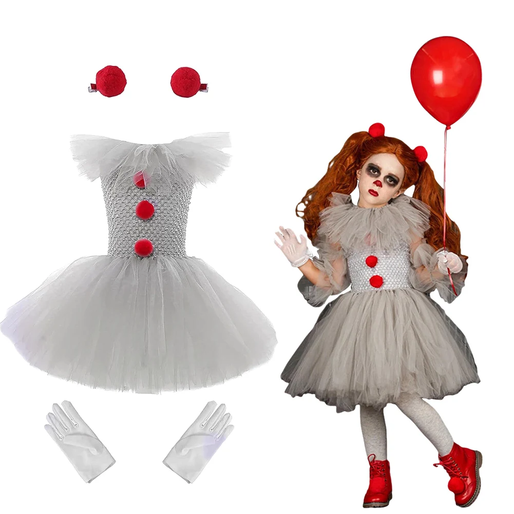 Girls Halloween Clown Tutu Dress Creepy Clown Cosplay Clothes Carnival Party Cosplay Clothing Halloween Costume
Girls Halloween Clown Tutu Dress Creepy Clown Cosplay Clothes Carnival Party Cosplay Clothing Halloween Costume