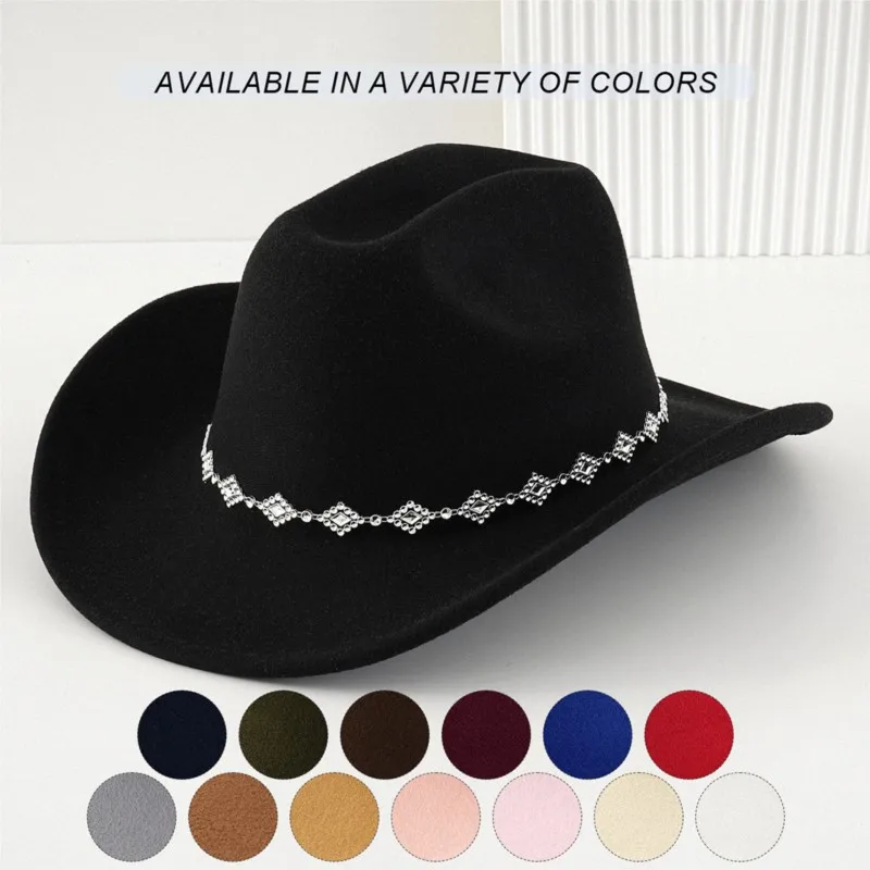 Soft woolen felt hats for men and women diamond-shaped water arc brims rural travel
Soft woolen felt hats for men and women diamond-shaped water arc brims rural travel