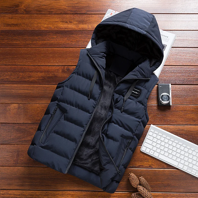 Brand Vest Mens Winter Casual Vests Outerwear Warm Hood Jacket Vest New Men's Trend Vest Hooded for Spring Autumn Waistcoat
Brand Vest Mens Winter Casual Vests Outerwear Warm Hood Jacket Vest New Men's Trend Vest Hooded for Spring Autumn Waistcoat