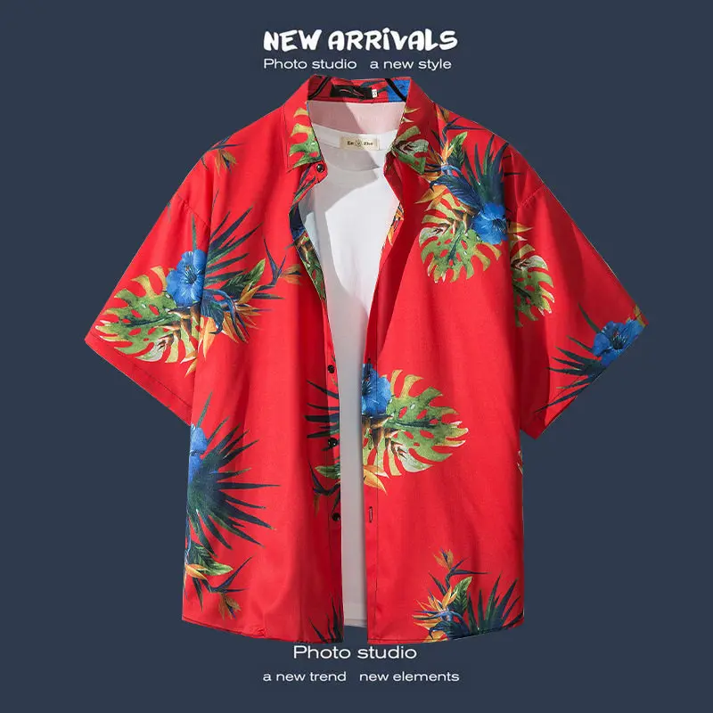 Summer Hawaiian Men's Beach Style Casual Quick-Dry Short-Sleeved Shirt for Outdoor Street Fashion 3D Printed Shirts Top
Summer Hawaiian Men's Beach Style Casual Quick-Dry Short-Sleeved Shirt for Outdoor Street Fashion 3D Printed Shirts Top