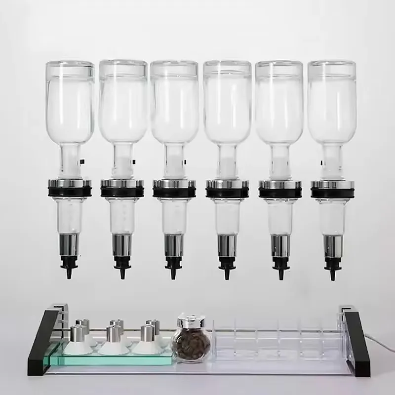 Custom 200ml 375ml Bulk Perfume Bar Bottles Perfume Oil Display Stand Funnel Glass Perfume bar Dispenser
Custom 200ml 375ml Bulk Perfume Bar Bottles Perfume Oil Display Stand Funnel Glass Perfume bar Dispenser