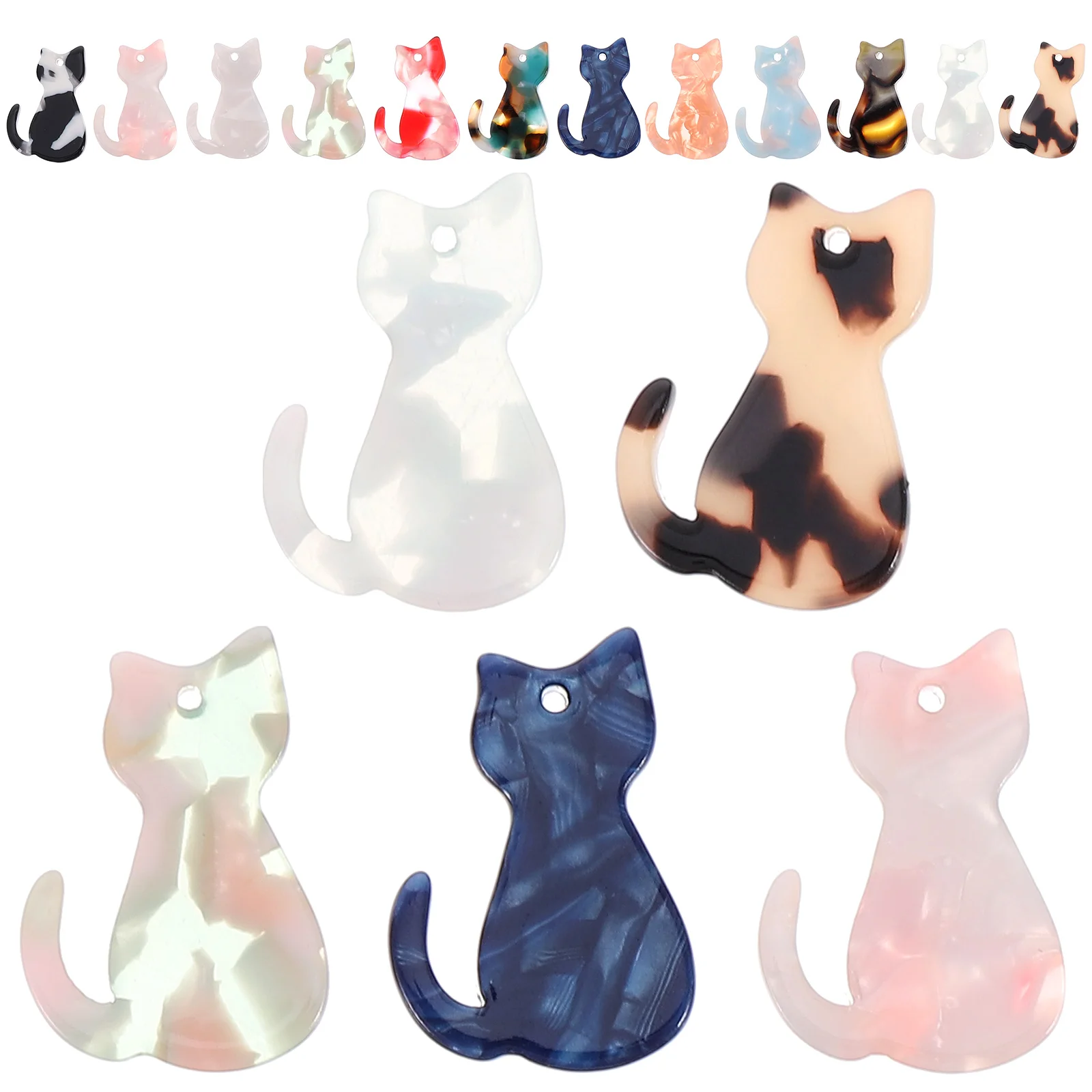 30 Pcs Cat Necklace Charms Handmade Jewelry Ornaments DIY Making Acrylic Accessory
30 Pcs Cat Necklace Charms Handmade Jewelry Ornaments DIY Making Acrylic Accessory