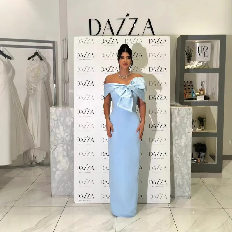 2025 Blue Sexy Fashion Bowknot Backless Strapless Slim Long Bandage Dress Evening Gown
2025 Blue Sexy Fashion Bowknot Backless Strapless Slim Long Bandage Dress Evening Gown