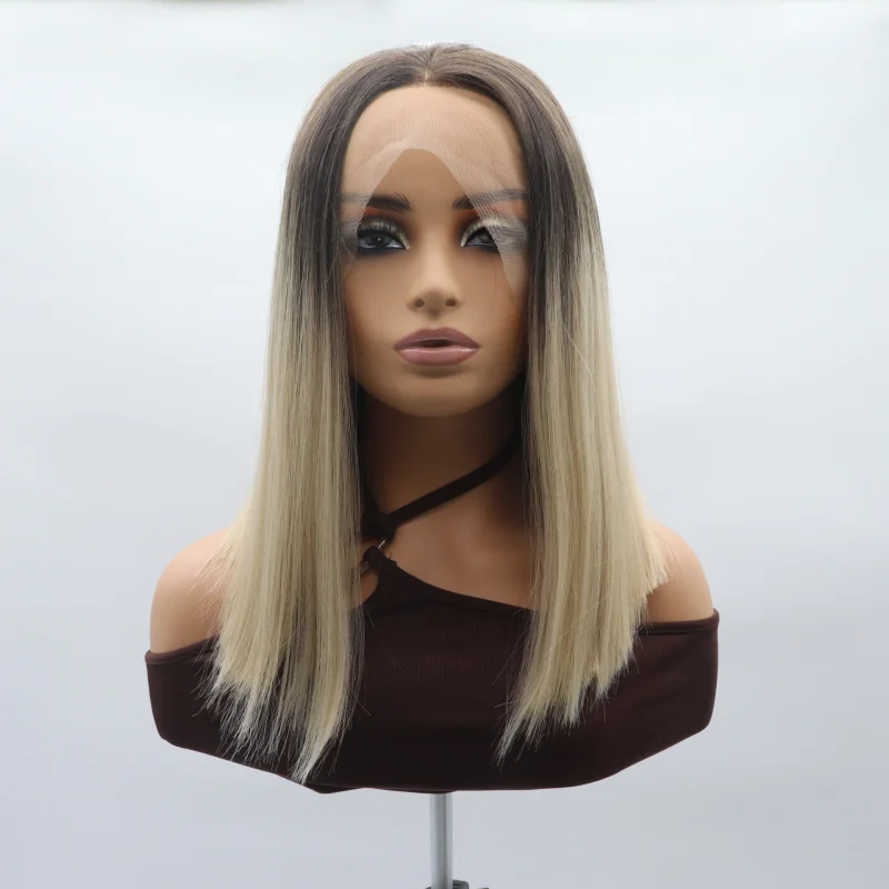 Hand-crocheted front lace 13*3 gradient color short straight hair matte high-temperature fiber collarbone-length synthetic full
Hand-crocheted front lace 13*3 gradient color short straight hair matte high-temperature fiber collarbone-length synthetic full