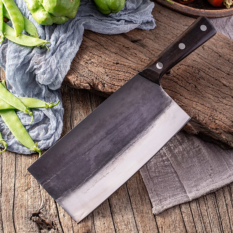 Hand forged Cleaver Kitchen Knife Chinese Chef Chopping Slicing Meat Bone Kitchen Cooking Tools
Hand forged Cleaver Kitchen Knife Chinese Chef Chopping Slicing Meat Bone Kitchen Cooking Tools 