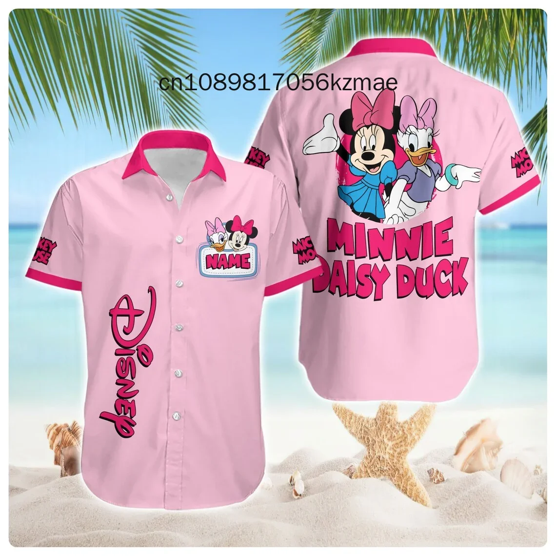 Disney Minnie Mickey Hawaiian Shirt Men's and Women's Children's Short Sleeve Button Shirt Customized Name Shirt
Disney Minnie Mickey Hawaiian Shirt Men's and Women's Children's Short Sleeve Button Shirt Customized Name Shirt