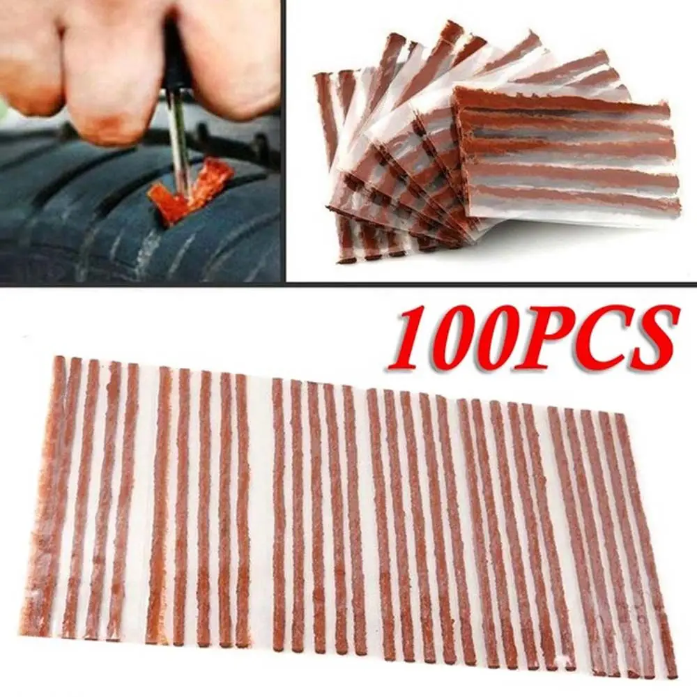 100pcs Motorcycle Car Plug Tyre Emergency Seal Strip Tire Repair Strip Car Rubber strip Auto Accessories Tire Repair Tools
100pcs Motorcycle Car Plug Tyre Emergency Seal Strip Tire Repair Strip Car Rubber strip Auto Accessories Tire Repair Tools