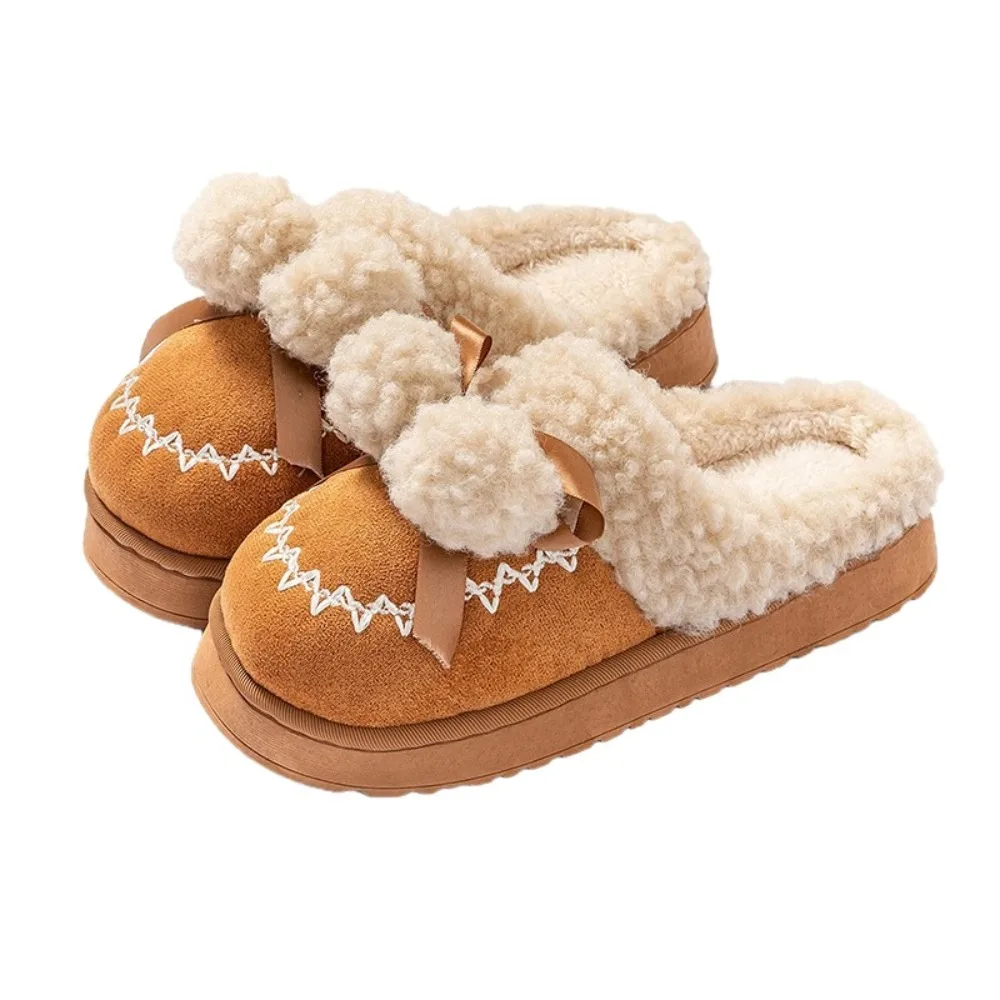 Casual Anti Slip Cotton Plush Slipper Plush Balls Thick Soled Cute Furry Slippers Sweet Flexible Warm Home Indoor Shoes House
Casual Anti Slip Cotton Plush Slipper Plush Balls Thick Soled Cute Furry Slippers Sweet Flexible Warm Home Indoor Shoes House