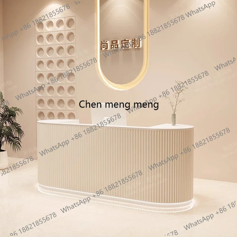 Nordic Cream Style Reception Desks Simple Modern Luxury Checkstand Counter Outfit Shop Office Furniture Receptionsdisk
Nordic Cream Style Reception Desks Simple Modern Luxury Checkstand Counter Outfit Shop Office Furniture Receptionsdisk