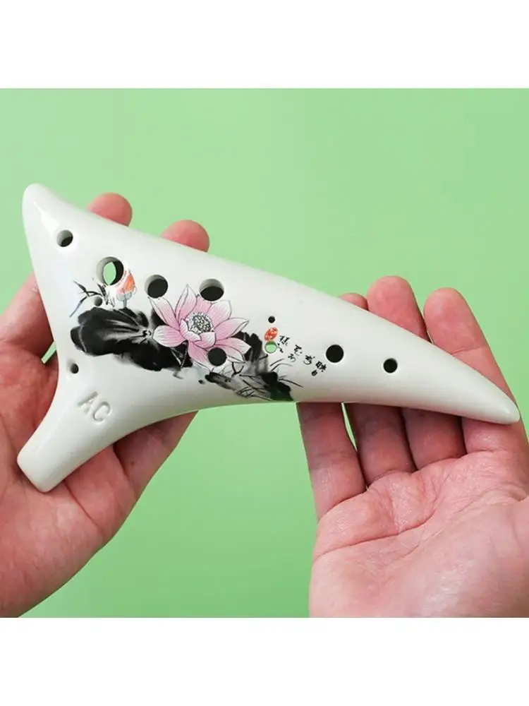 R6FE 12 Hole Ceramic Ocarina In C Ceramic Musical Instrument Starter For Beginner
R6FE 12 Hole Ceramic Ocarina In C Ceramic Musical Instrument Starter For Beginner
