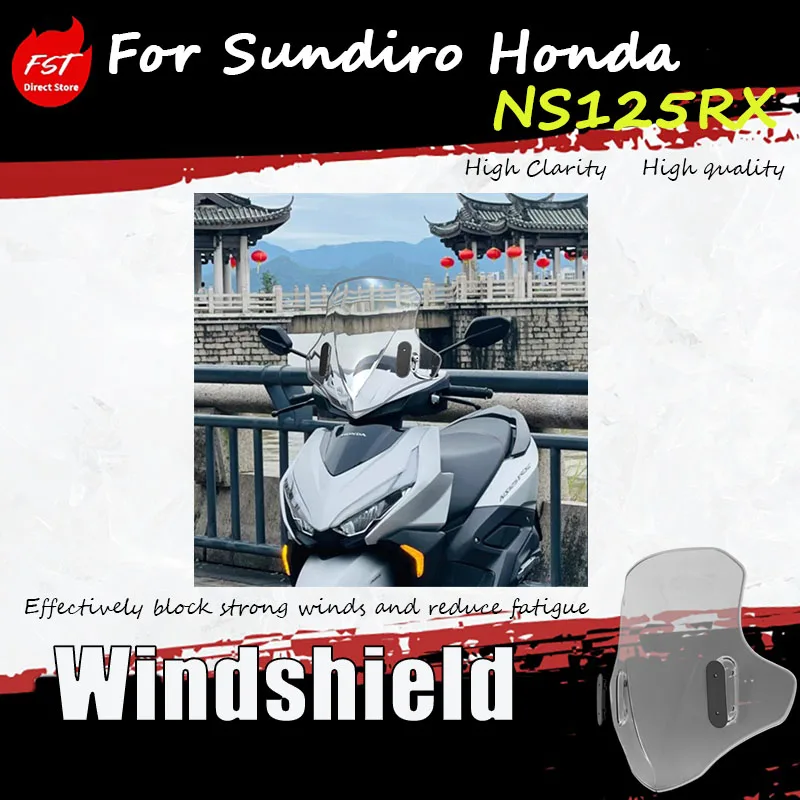 For Sundiro Honda NS125RX Front Windshield Glass Modification Accessories - Enhanced Riding Experience
For Sundiro Honda NS125RX Front Windshield Glass Modification Accessories - Enhanced Riding Experience