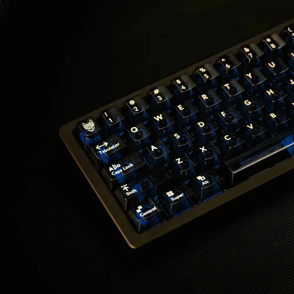 Black Transparent Cherry Keycap Set PC 114 Keys White Letters for 60/64/84/98/108 Gaming Mechanical Keyboard MX Switch Wooting
Black Transparent Cherry Keycap Set PC 114 Keys White Letters for 60/64/84/98/108 Gaming Mechanical Keyboard MX Switch Wooting